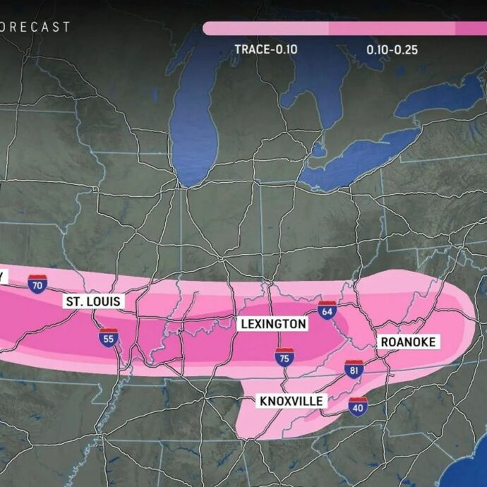 Bufera di neve con la forma di un fallo gigante e scatta l’ironia del Web: “Questa tempesta si chiama Viagra?”