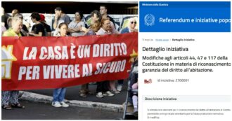 Copertina di Una firma per il diritto alla casa in Costituzione! Verso una società equa, ecco come aderire