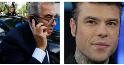 Copertina di Da “maiale” a “coso dipinto” e la sfida a colpi di querele. 10 anni di liti tra Fedez e Gasparri, oggi insieme al congresso di Forza Italia