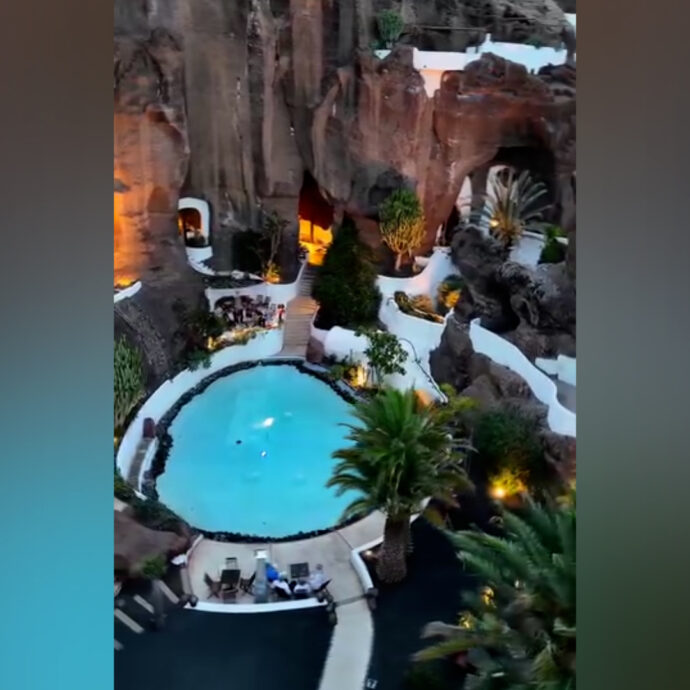 Il paradiso nascosto scolpito nella pietra lavica: cena (e museo) in un vulcano spento a Lanzarote