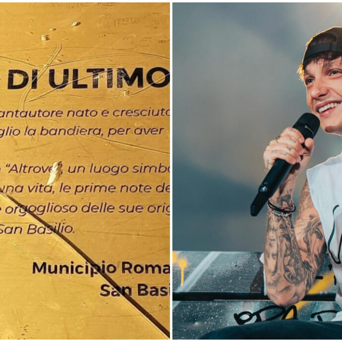 Vandali spaccano la targa dedicata a Ultimo nel parco del suo quartiere a Roma. Il Comune assicura: “Sarà immediatamente ripristinata. Vicinanza all’artista”